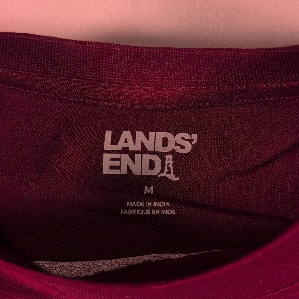 Lands End crew neckline
